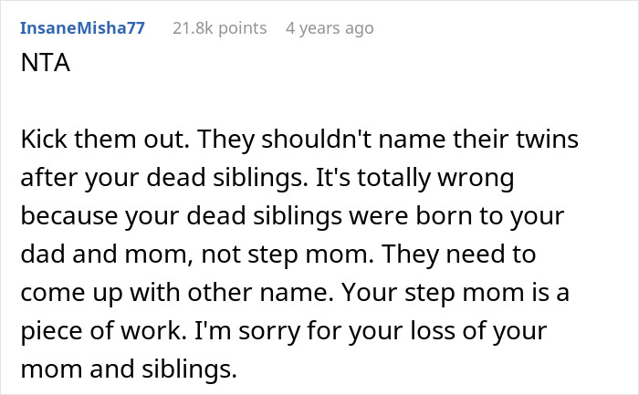 27YO Blindsided As Dad Reuses Late Siblings’ Names For New Babies, Tells Him To Leave Her House 27YO Blindsided As Dad Reuses Late Siblings’ Names For New Babies, Tells Him To Leave Her House