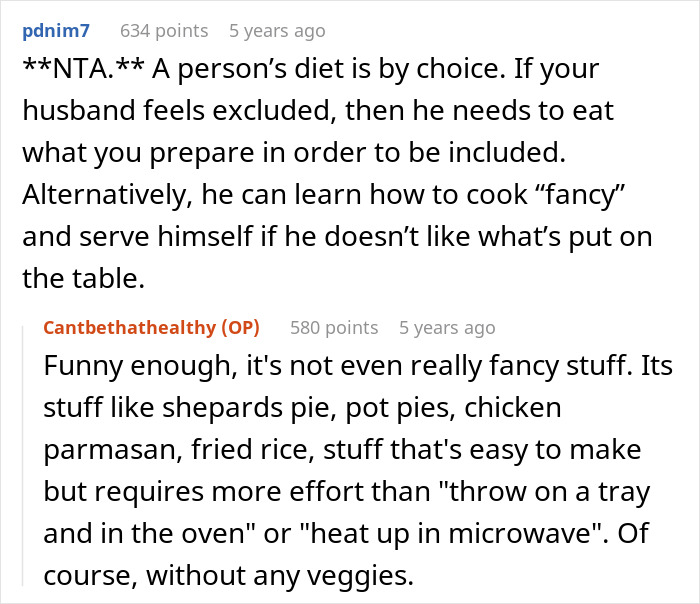 Wife Refuses To Eat "Garbage" Anymore, Husband Claims He's Being Starved By Her Healthy Meals