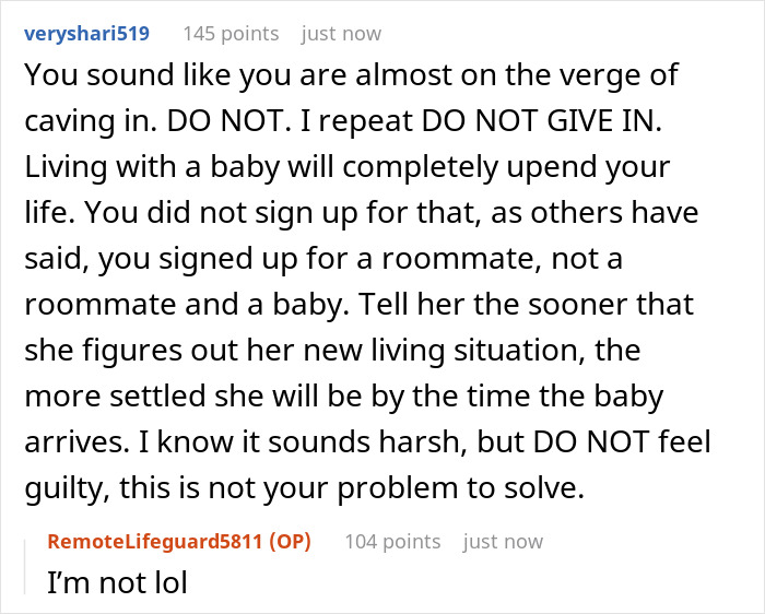 Woman Shocked When Roommate Gets Pregnant, Tells Her To Move Out As She Can't Raise A Baby