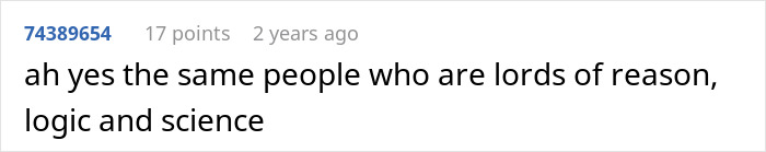 Screenshot of an online forum post discussing logic and reason in incel communities, highlighting toxic forum culture.