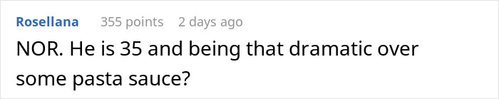 Woman brings leftovers to support boyfriend in mourning and faces criticism over inedible food choice.