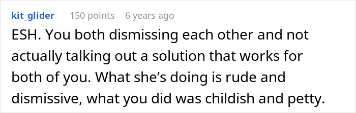 Text conversation on partner faceplate showing annoyed girlfriend muting music during argument.