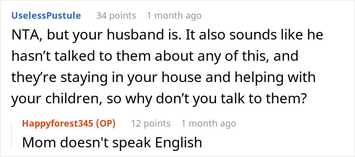 Reddit comments discussing daughter-in-law wanting mother-in-law to keep meds away from kids and husband lecturing about her getting way.