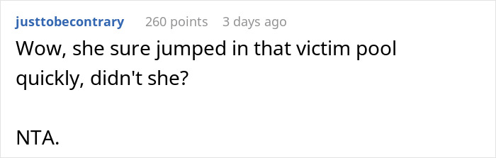 Comment discussing a woman calling a guy a creep after he asks her to stop filming him at the gym.