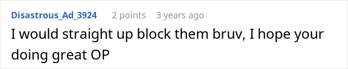 Screenshot of a Reddit comment discussing a family asking a man for a kidney after mistreatment.