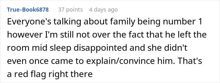 Comment about woman confessing fianc&eacute; is background, while bestie and fianc&eacute; overhear, causing disappointment and red flags.