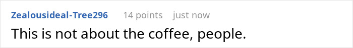 Coffee snob wife ranting about hating dark roast while husband reveals she&rsquo;s been drinking it daily, showing irony and surprise.