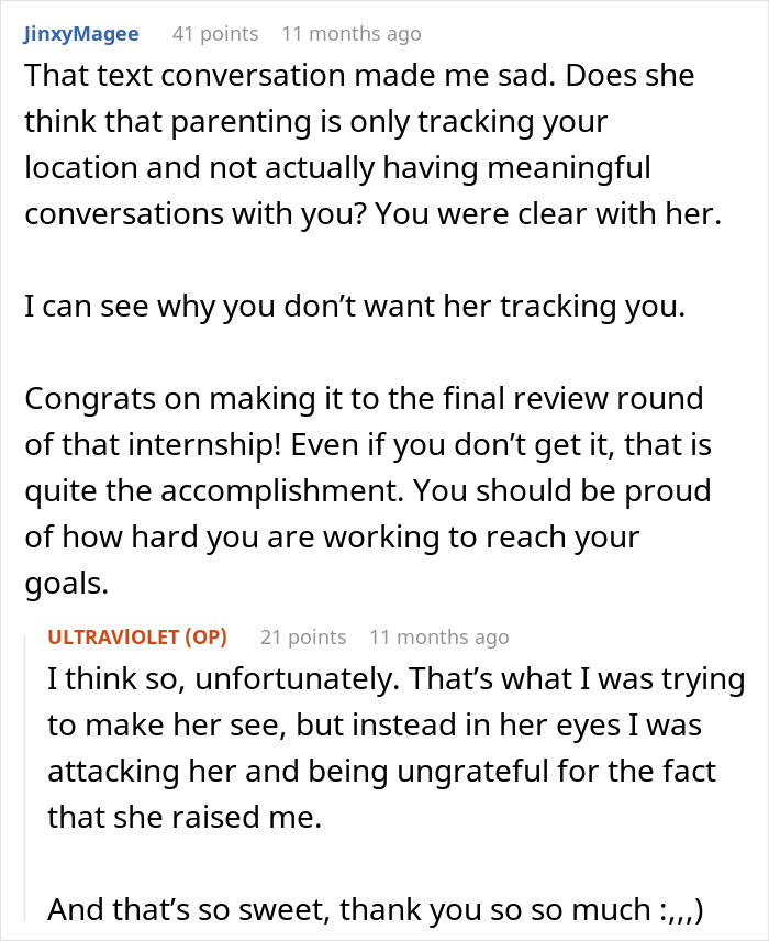Mom Scolds 20YO For “Turning Off” Her Location, Daughter Just Snaps Over It Being Her Only Concern Mom Scolds 20YO For “Turning Off” Her Location, Daughter Just Snaps Over It Being Her Only Concern