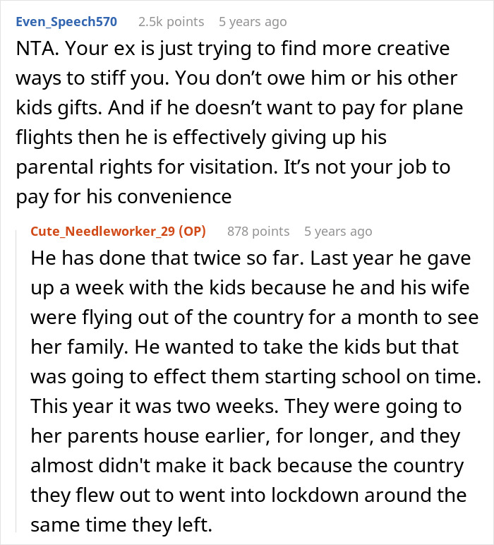 Guy Expects Ex To Spend Loads Of Money Flying Kids Out To Meet His New Fam, Mad When She Says No
