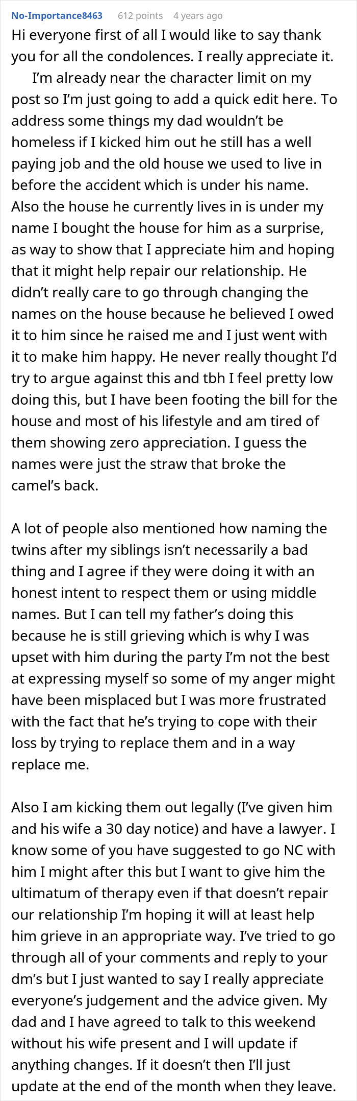 27YO Blindsided As Dad Reuses Late Siblings’ Names For New Babies, Tells Him To Leave Her House 27YO Blindsided As Dad Reuses Late Siblings’ Names For New Babies, Tells Him To Leave Her House