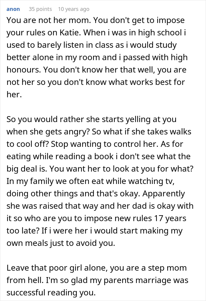 Woman Bashed Online For Turning Into Evil Stepmother For Shy And Introverted 17YO