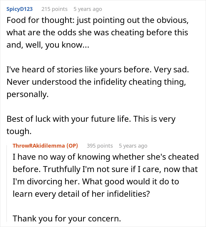 Comments discussing a wife's secret exposed after giving birth to a black child and its impact on her marriage.