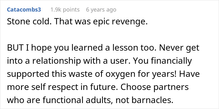 Comment praising epic revenge after man cheats and girlfriend destroys his 14+ years of RuneScape progress. - 61
