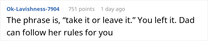 Comment on a forum discussing a woman trying to enforce family rules on her boyfriend&rsquo;s son who doesn&rsquo;t live with them.