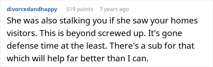 Comment on Reddit discussing a MIL trying to catfish a woman to prove cheating, which backfires spectacularly.
