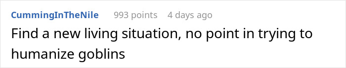 Screenshot of an online comment expressing frustration about living with roommates and ignoring their calls.