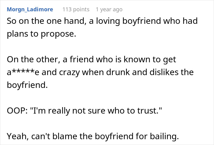 Text conversation about a woman unsure who to trust after a cheating confession from a friend but denial from her boyfriend.