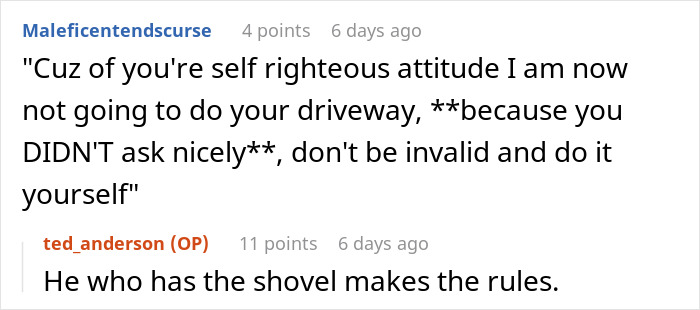 Guy Shovels Snow For Elderly Neighbor, Random Lady Decides He&rsquo;s The HOA And Orders Her Walkway Done