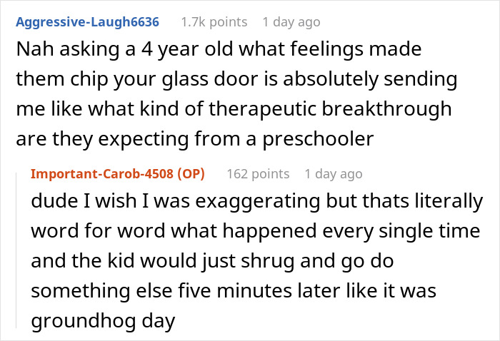 Reddit users discuss no consequences parenting and its impact on sibling relationships and family dynamics.