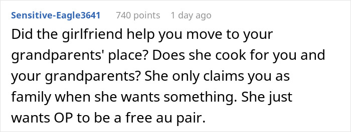 Woman tries to enforce family rules on boyfriend&rsquo;s son who does not live with them, causing conflict in blended family.