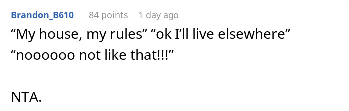 Text post showing a debate about a woman trying to enforce family rules on her boyfriend&rsquo;s son who doesn&rsquo;t live with them.