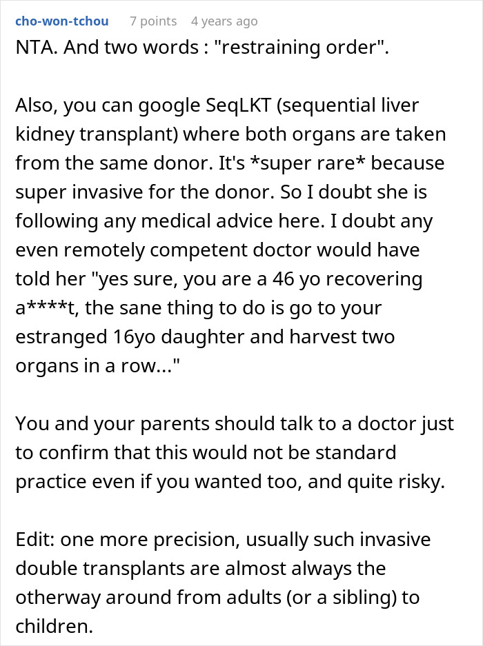 Mom Gives Up Daughter For Adoption, Returns 15 Years Later When Her Kidneys And Liver Are Failing