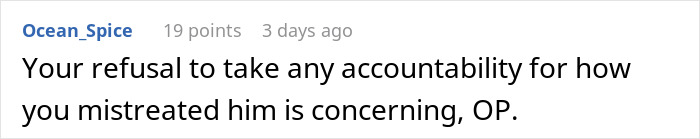 Screenshot of an online comment giving a reality check to a woman complaining about her cheating husband and therapist.