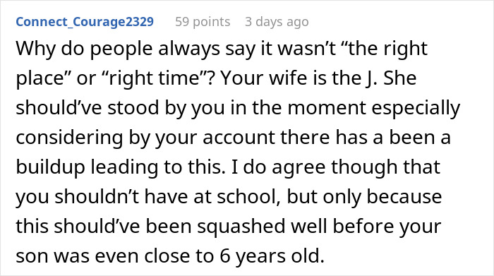 Screenshot of an online comment discussing a dad&rsquo;s frustration with granny pretending to be kid&rsquo;s guardian and family toxicity.