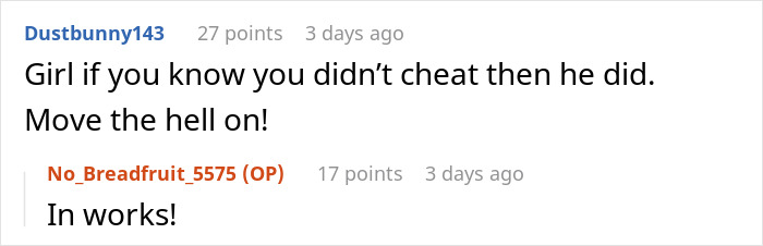 Forum conversation discussing suspicion of cheating and relationship issues related to chlamydia and boyfriend cheating concerns.