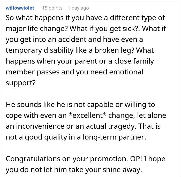 Alt text: Woman left stunned after boyfriend admits her success threatens the life he pictured, highlighting relationship challenges.