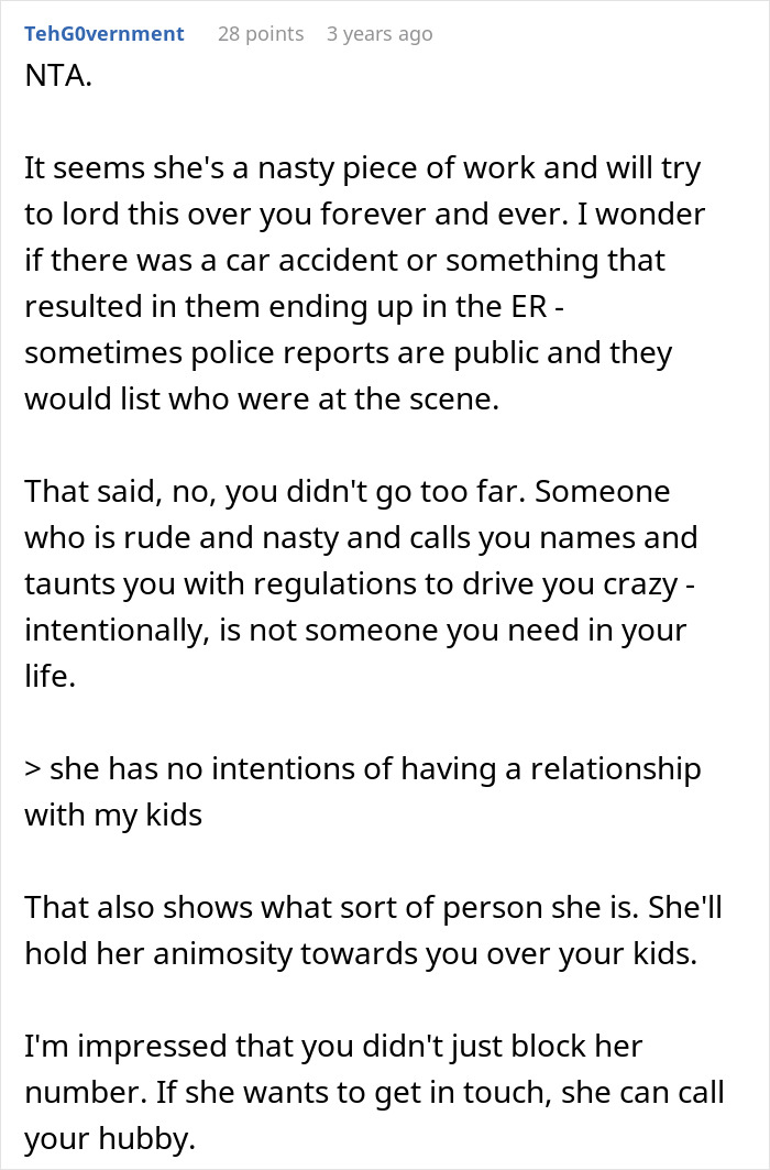 Comment discussing nurse stress over HIPAA rules after discovering mother-in-law on a secret date, causing personal conflict.