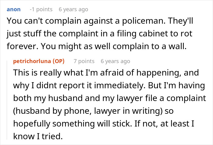 Alt text: Online discussion about couple suspecting wife's step-mom of stealing food leading to a CPS investigation.