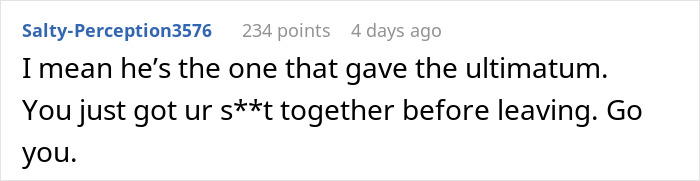 Screenshot of an online comment discussing decisions and clarity after three years in a polyamory relationship.
