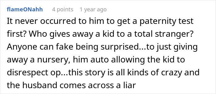 Comment discussing a man&rsquo;s marriage on the rocks after discovering he has a 12-year-old daughter and was lied to.