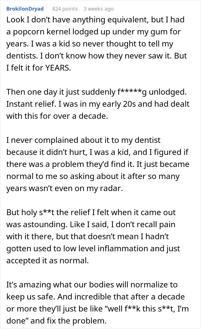 Man experiences throat pain for decades before solving his own medical mystery and finding relief after 35 years.