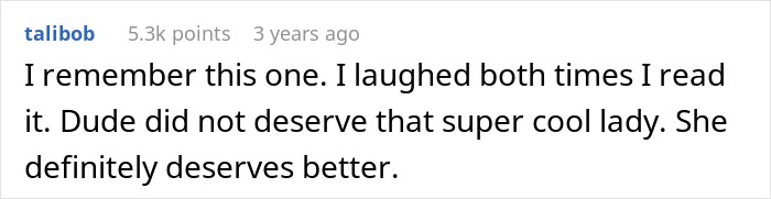 User comment on social media about man wanting girlfriend to stop dressing like Ms. Frizzle and getting a reality check online and IRL.