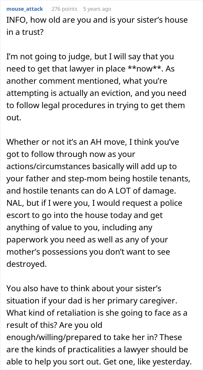 Evil Stepmom Ends Up Homeless After Trying To Evict Stepdaughter From Her Home As Sis Isn’t Having It Evil Stepmom Ends Up Homeless After Trying To Evict Stepdaughter From Her Home As Sis Isn’t Having It