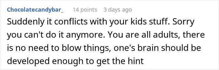 Forum comment discussing an aunt rearranging her nephew’s schedule and being called dramatic for seeking basic respect. Forum comment discussing an aunt rearranging her nephew’s schedule and being called dramatic for seeking basic respect.