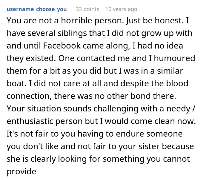 Woman Finds Biological Sister Wanting To Connect, Assumes She’s Invited To Her Wedding Woman Finds Biological Sister Wanting To Connect, Assumes She’s Invited To Her Wedding