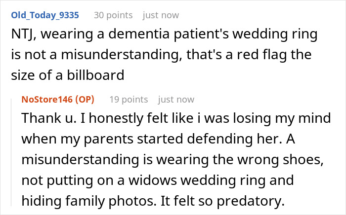 "Red Flag City": Grandma's Nurse Gets Fired After Woman Spots Grandpa's Ring On Her Hand