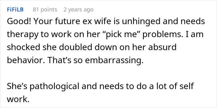 Comment expressing shock at mistress-turned-wife’s insecure behavior as her ex plans to marry a wealthy man. Comment expressing shock at mistress-turned-wife’s insecure behavior as her ex plans to marry a wealthy man.