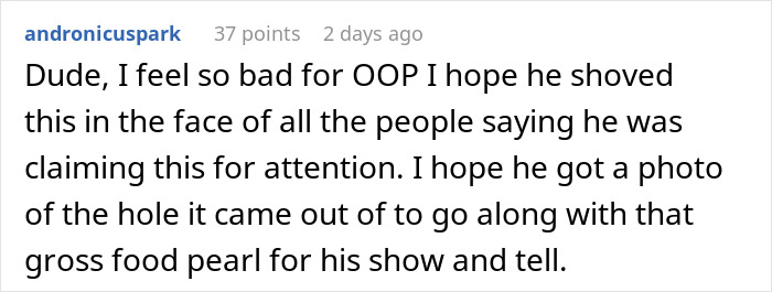 Screenshot of a Reddit comment discussing a man who spent 35 years with throat pain and solved his medical mystery.