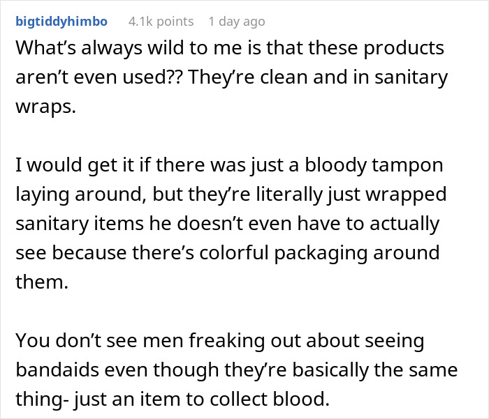 Guy Leaves Girlfriend's Apartment Upset, She Later Finds Out It's Because Of Period Products