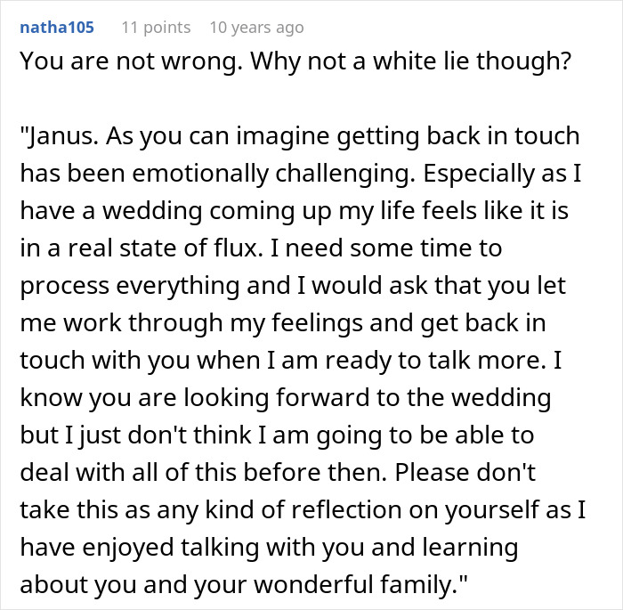 Woman Finds Biological Sister Wanting To Connect, Assumes She’s Invited To Her Wedding Woman Finds Biological Sister Wanting To Connect, Assumes She’s Invited To Her Wedding
