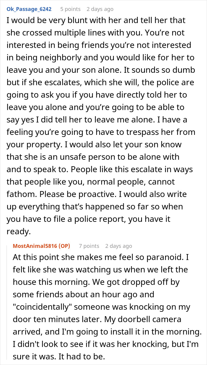 Man stressed and paranoid outside home after unhinged neighbor constantly watches and won’t leave him alone