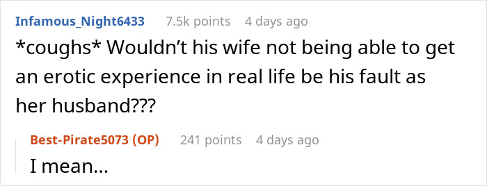 Screenshot of a social media discussion about a woman&rsquo;s enjoyment of spicy books causing a stir at a party.