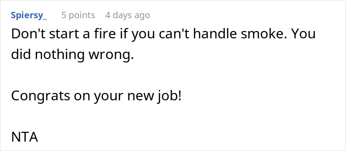 Commenter Spiersy_ responding confidently to a woman's story about family conflict and her husband's reaction online.