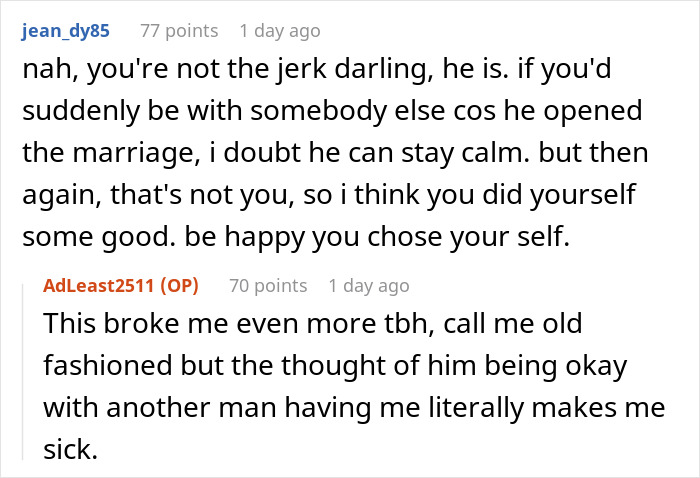 Discussion about a husband wanting freedom outside marriage and wife discovering his gym affair before leaving.