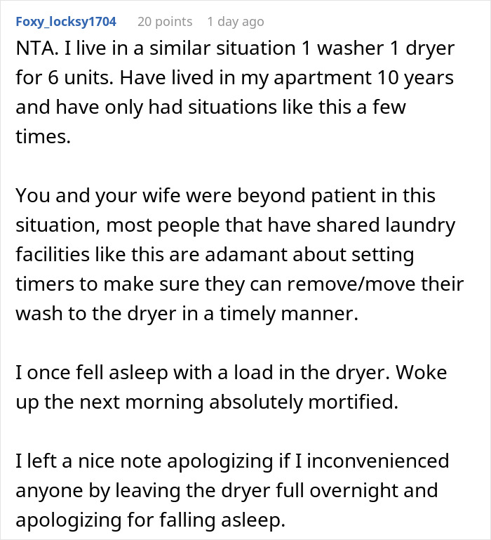 Neighbor Leaves A Salty Note After Getting Called Out For Holding Up The Entire Building&rsquo;s Laundry