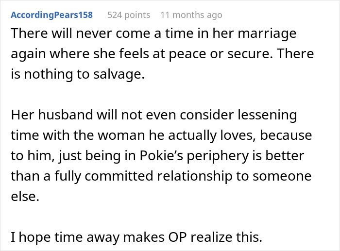 Text post about a husband best friend cheating situation describing emotional distance and unresolved issues in a marriage.